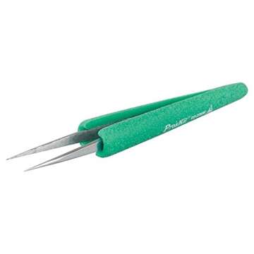 Pro'sKit ESD Anti-static Tweezers TZ-205N - Precision Tool for Electronics and More