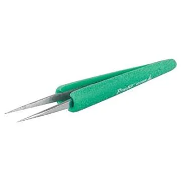 Pro'sKit ESD Anti-static Tweezers TZ-205N - Precision Tool for Electronics and More