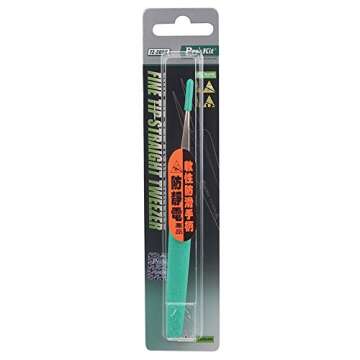 Pro'sKit ESD Anti-static Tweezers TZ-205N - Precision Repair Tool
