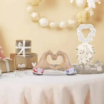 WUBIANJIE Heart Hands Sculpture - Elegant Love Decor