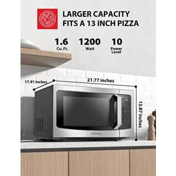 TOSHIBA ML-EM45PIT(SS) Microwave Oven with Inverter Technology