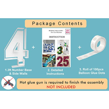 3FT Mosaic Balloon Frame for Stunning Birthday Decor