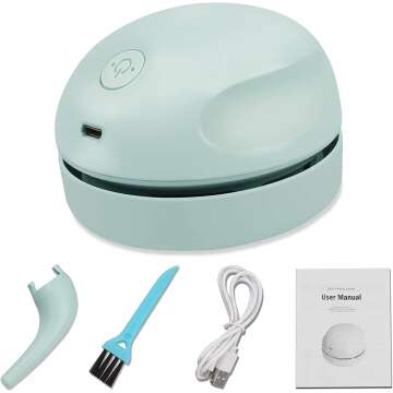 Mini USB Desktop Vacuum Cleaner for Easy Cleaning