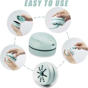 Mini USB Desktop Vacuum Cleaner for Easy Cleaning