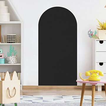 Arch Wall Decal Texture Black Total Abstract New Asphalt Stucco Concrete Tar Sandpaper Peel and Stic...
