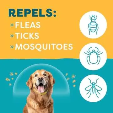 Only Natural Pet EasyDefense Flea & Tick Dog Collar - Canine Flea Control Collars - One Size Fits All - Pet Care That Protects up to 4 Months - for Dogs (Single Pack)