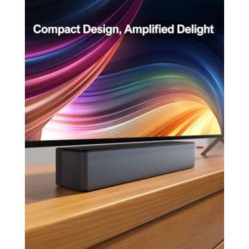 ULTIMEA 5.1 Virtual Surround Sound Bar, Peak Power 320W, Surround Sound System Home Theater Sound Bar for Smart TV with Adjustable Surround Speakers and Subwoofer, TV Soundbar Poseidon D50