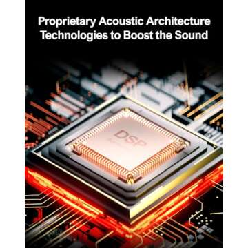 ULTIMEA 5.1 Virtual Surround Sound Bar, Peak Power 320W, Surround Sound System Home Theater Sound Bar for Smart TV with Adjustable Surround Speakers and Subwoofer, TV Soundbar Poseidon D50