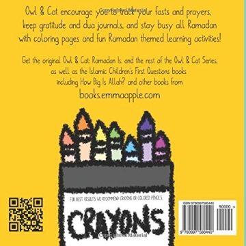 Owl & Cat Ramadan Coloring Book for Kids