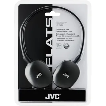 JVC Flats On-Ear Wired Headphones Lightweight Comfortable Sound