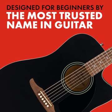 Fender California Debut Redondo CE Acoustic Guitar - Black