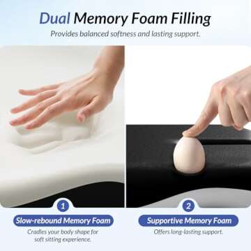 ZIKEE Leather Car Seat Cushion for Ultimate Comfort