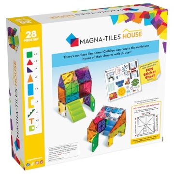 MAGNA-TILES House 28-Piece Magnetic Construction Set