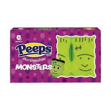 Smiling Sweets Halloween Peeps Variety - Ghosts, Monsters, Pumpkins and Skulls - 3 oz (Pack of 4)