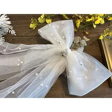 Elegant Bridal Hair Clip Bow Set for Bachelorette Events