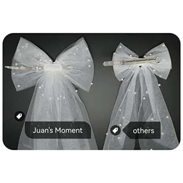 Elegant Bridal Hair Clip Bow Set for Bachelorette Events