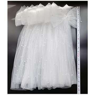 Bachelorette Decorations Bridal Hair Clip Bridesmaid Favors Bride to Be Bridal Shower Gift Bride Hair Pieces Headband Pearl White Bow Veil