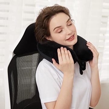 Travel Neck Pillow Memory Foam for Comfortable Travel Use
