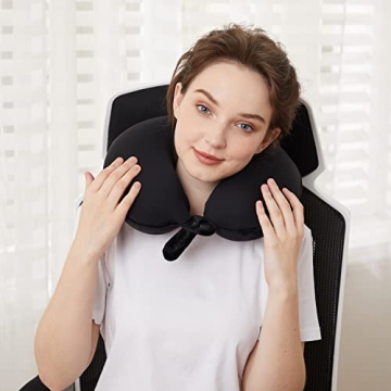 Travel Neck Pillow Memory Foam for Comfortable Travel Use