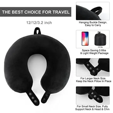 Travel Neck Pillow Memory Foam for Comfortable Travel Use