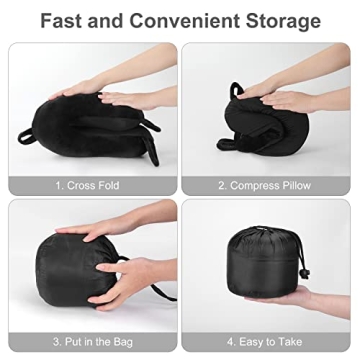 Travel Neck Pillow Memory Foam for Comfortable Travel Use