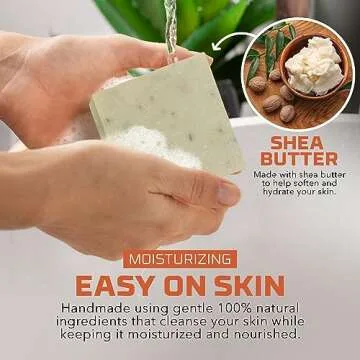 Age of Sage Natural Bar Soap Gift Set for Women Vegan Bath H made Cold Process Artisan with Essential Oil, Aromatic All Moisturizing Wash Soaps, Fragrant Victorian Scent (4 Pack) 1 Count (Pack of 4)