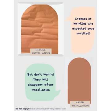 MINICK Peel & Stick Arch Wall Decal - Boho Wall Decor