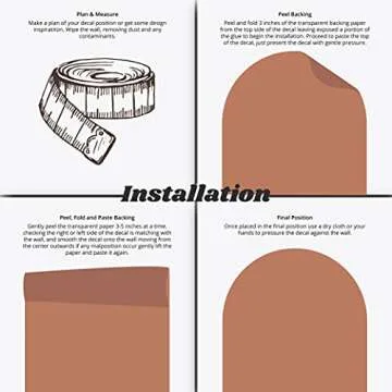 MINICK Peel & Stick Arch Wall Decal - Boho Wall Decor