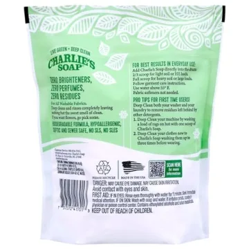 Charlie's Soap Laundry Powder 100 Loads Hypoallergenic Eco-Friendly