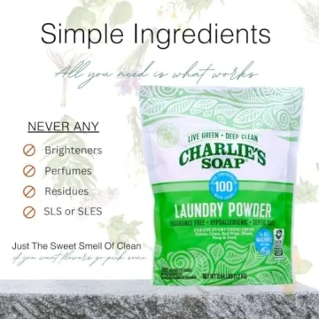 Charlie's Soap Laundry Powder 100 Loads Hypoallergenic Eco-Friendly