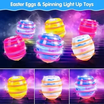 Vibrant TERRAMUS Spinning Easter Eggs Toys for Kids