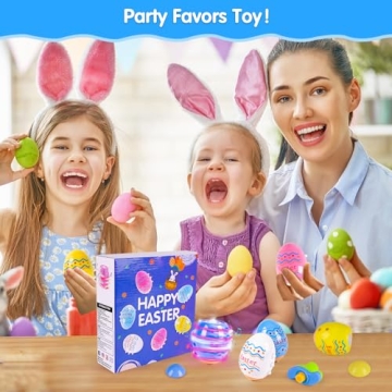 Vibrant TERRAMUS Spinning Easter Eggs Toys for Kids