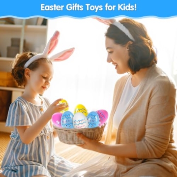 Vibrant TERRAMUS Spinning Easter Eggs Toys for Kids