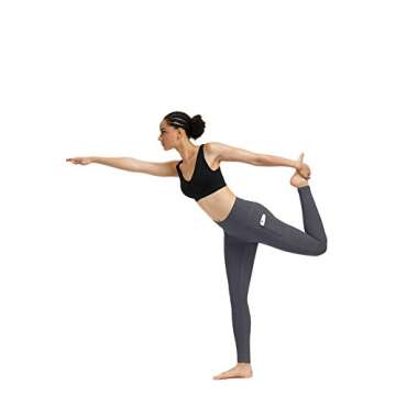Fengbay High Waist Yoga Pants, Pocket Yoga Pants Tummy Control Workout Running 4 Way Stretch Yoga Leggings
