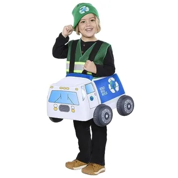 Exciting Spirit Halloween Toddler Trash Truck Ride-Along Costume - 3-D Outfit!