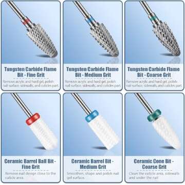 Depvko 13PC Nail Drill Bits Set for Stunning Manicures