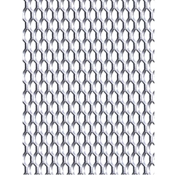 Silver Universal 40"x13" Car Grill Mesh - Aluminum Alloy Automotive Grille Insert Bumper Rhombic Hol...