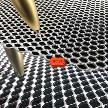 Silver Universal 40x13 Car Grill Mesh - Durable & Stylish