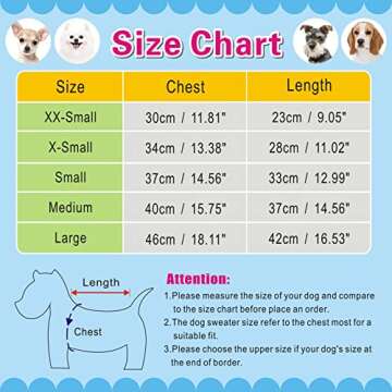 CHBORCHICEN Pet Dog Sweaters Classic Knitwear Turtleneck Winter Warm Puppy Clothing Cute Strawberry ...
