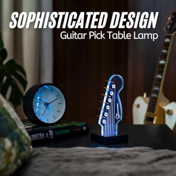 Guitar Pick Holder Lamp – Light Up & Color Changing