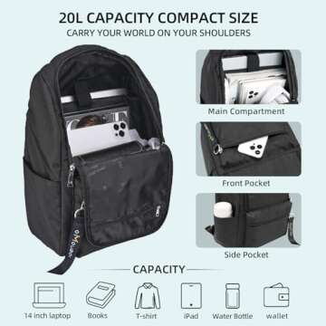OMOUBOI Casual Daypacks Lightweight Backpack for All