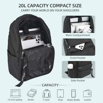 OMOUBOI Casual Daypacks Lightweight Backpack for All