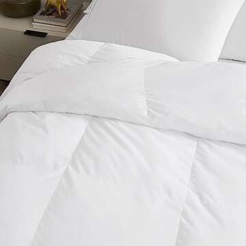 DOWNLITE All Season Pyrenees Down Comforter with Duvet Tabs by Stearns & Foster® (Hypoallergenic)