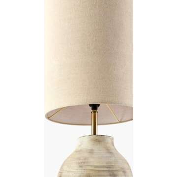 Mark&Day Floor Lamps, Doenrade Traditional Cream Floor Lamp for Living Room, Bedroom or Office (55" H x 11" W x 11" D)