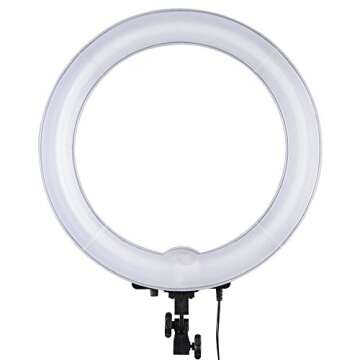 AW Pro 19" Dimmable Ring Light 75W Fluorescent Photo Video Studio Portrait Lighting 5500K w/Bag