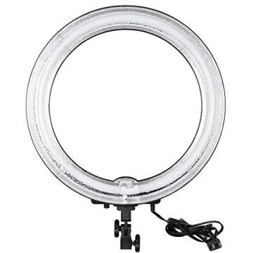 AW Pro 19" Dimmable Ring Light 75W Fluorescent Photo Video Studio Portrait Lighting 5500K w/Bag