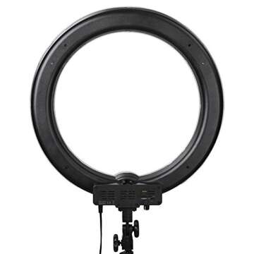 AW Pro 19" Dimmable Ring Light 75W Fluorescent Photo Video Studio Portrait Lighting 5500K w/Bag