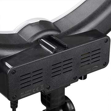 AW Pro 19" Dimmable Ring Light 75W Fluorescent Photo Video Studio Portrait Lighting 5500K w/Bag