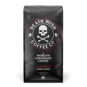 DEATH WISH COFFEE Dark Roast Whole Beans 16 Oz