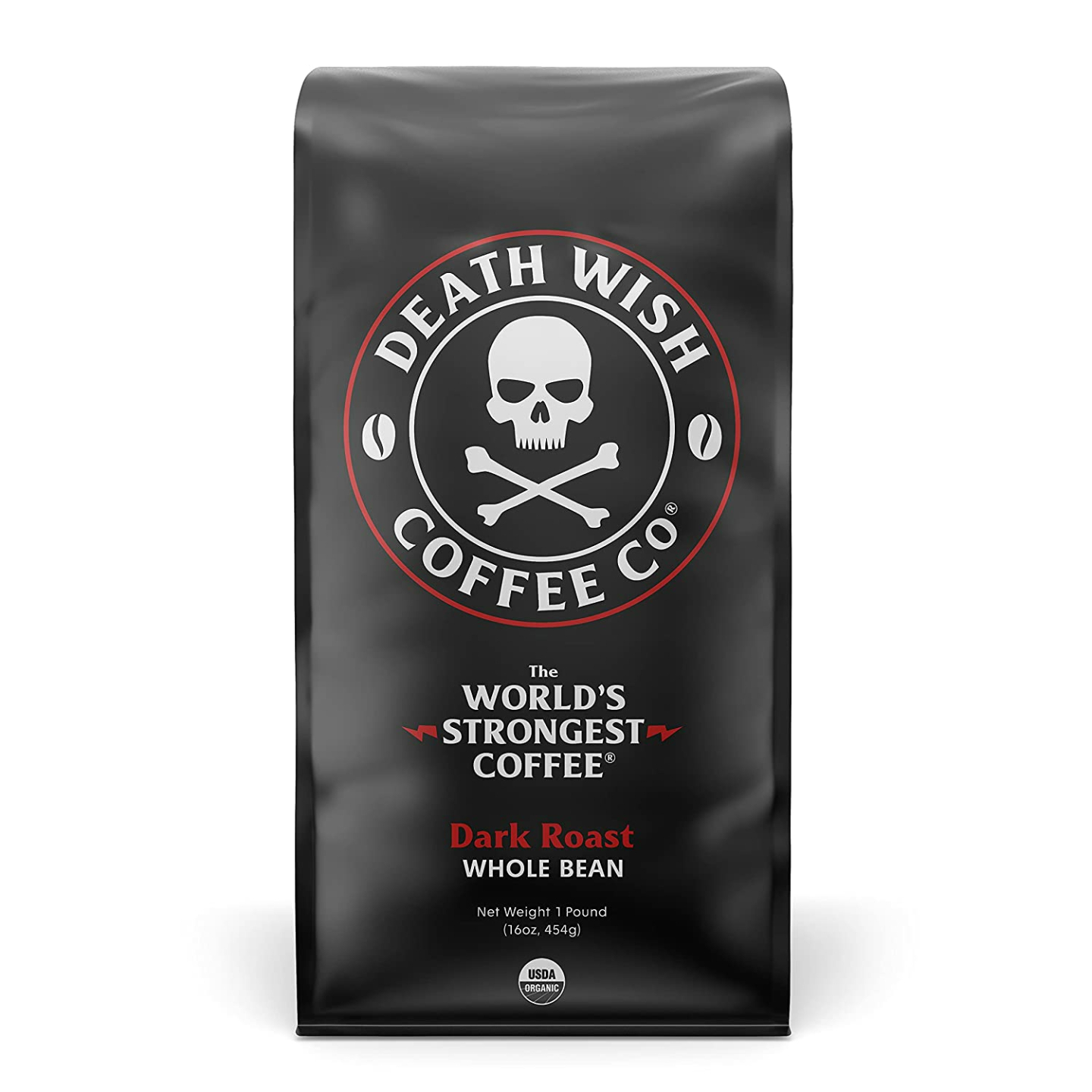 DEATH WISH COFFEE Dark Roast Whole Beans 16 Oz